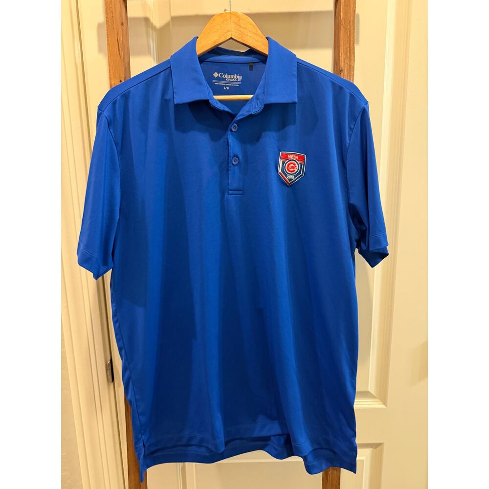 Columbia- mlb Chicago Cubs Polo-2018 spring training embroidered patch-Large